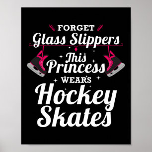 Póster Diseño divertido de hockey para Chicas Mujeres Jug
