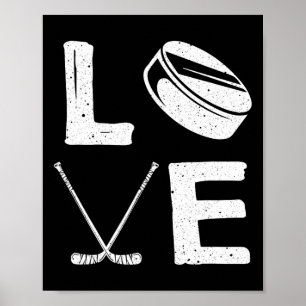 Póster Diseño divertido de hockey para niños hombres hock