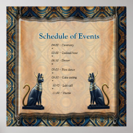 Póster Diseño egipcio, islámico, árabe y africano moderno