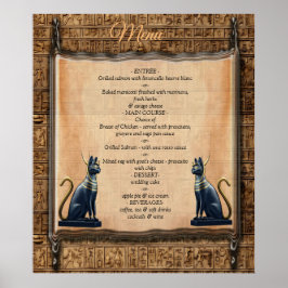 Póster Diseño egipcio, islámico, árabe y africano moderno