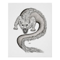 Diseño en blanco y negro de Wolfdragon