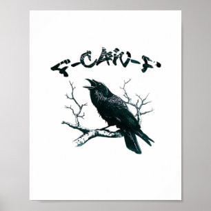 Póster Diseño Estético F-Caw-F