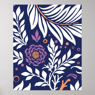 Póster Diseño floral 22