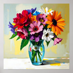 Póster Diseño Floral Bonito