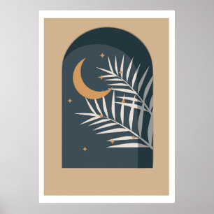 Póster Diseño floral tropical