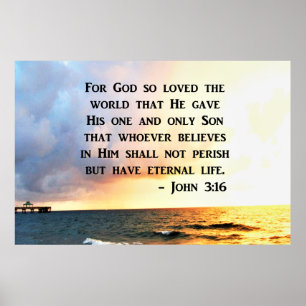 PÓSTER DISEÑO FOTOGRÁFICO DE AWE INSPIRING JOHN 3 16
