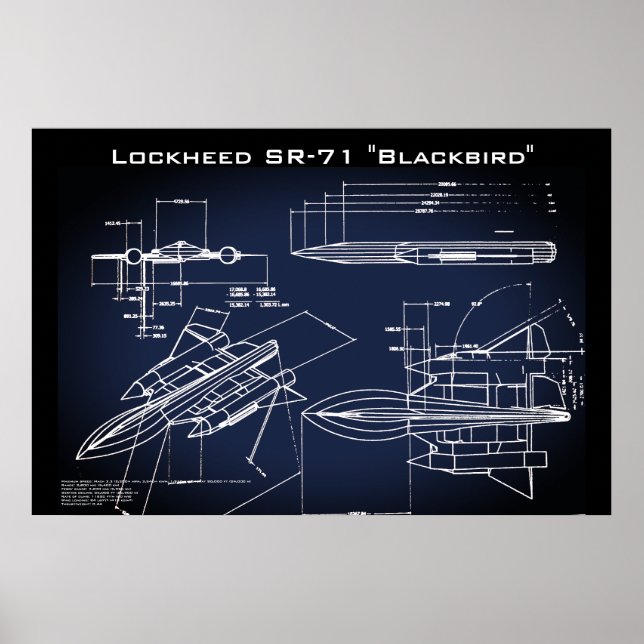 Póster Diseño general SR-71 (Frente)