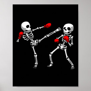 Póster Diseño genial de kickboxing para hombres y mujeres