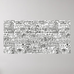 Póster diseño geográfico