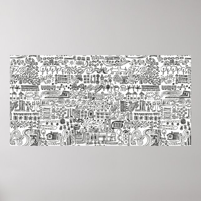 Póster diseño geográfico (Frente)
