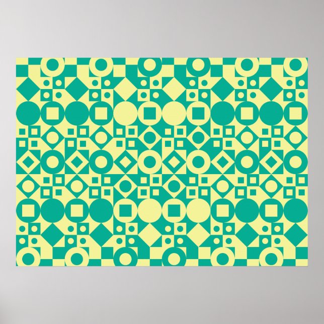 Póster Diseño geométrico (Frente)