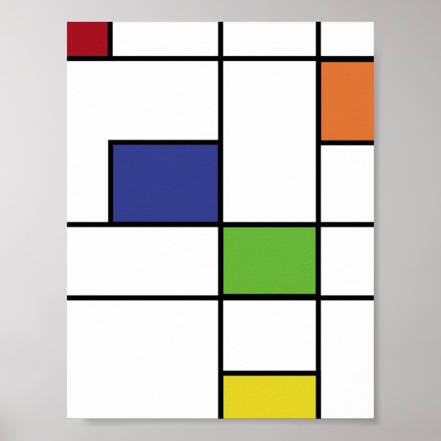 Póster Diseño geométrico (Frente)