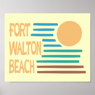 Póster Diseño geométrico de Fort Walton Beach