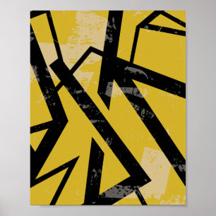 Póster Diseño geométrico de resumen de grifo