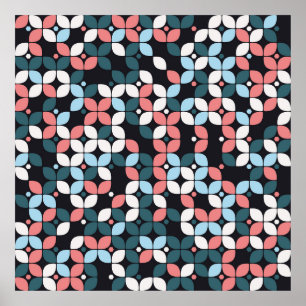 Póster diseño geométrico sin costura geométrico,textura