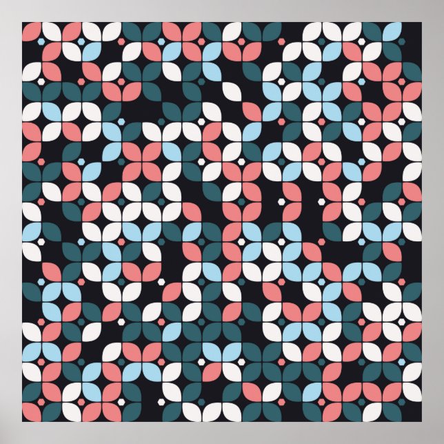 Póster diseño geométrico sin costura geométrico,textura (Frente)