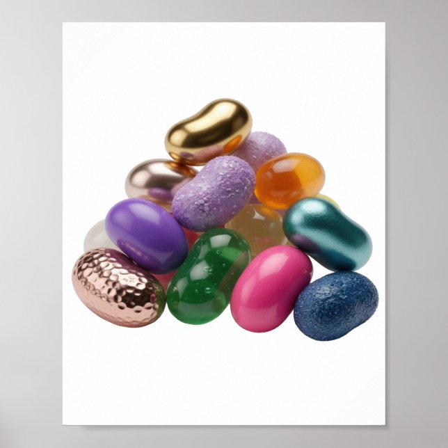 Póster Diseño gráfico de CARAMELOS GLOBORES de Plata Fría (Frente)