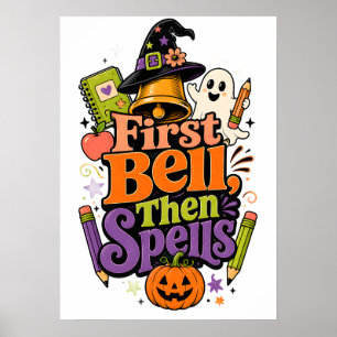 Póster Diseño gráfico espeluznante de Halloween para el r