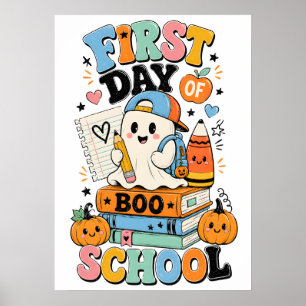 Póster Diseño gráfico espeluznante de Halloween para el r