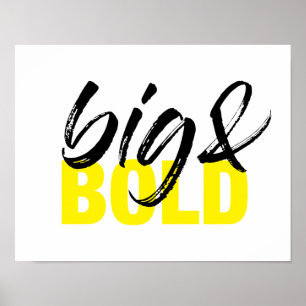 Póster Diseño gráfico moderno y urbano vibrante de Big &