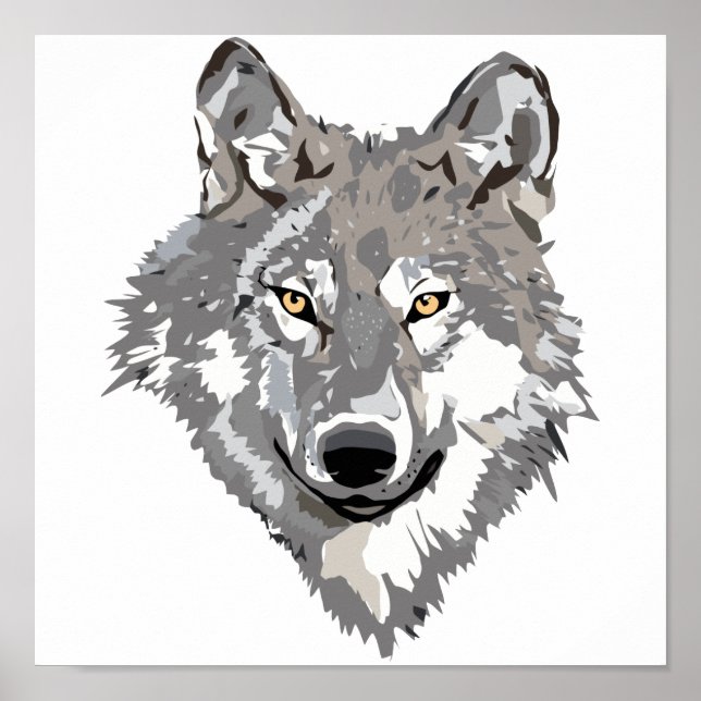 Póster Diseño Gray Wolf (Frente)