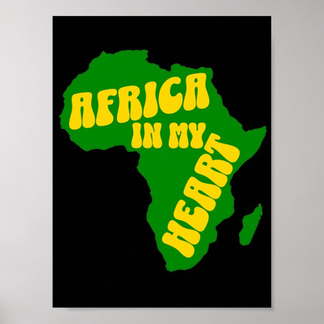 Póster Diseño Guay de Africa In My Heart (Frente)
