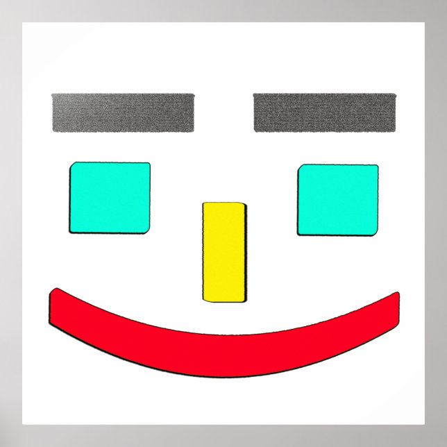 Póster Diseño "Happy Face". ¡Hazte con una en Zazzle (Frente)