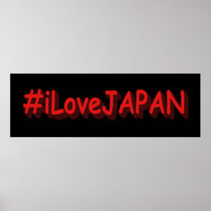 Póster Diseño "iLoveJAPAN". ¡Hazte con una en Zazzle
