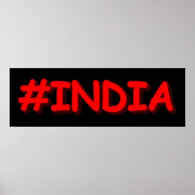 Póster Diseño "India". ¡Hazte con una en Zazzle (Frente)