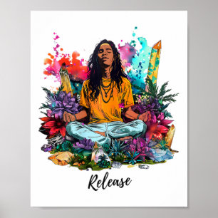 Póster Diseño inspirado en Zen Harmony Yoga y meditación