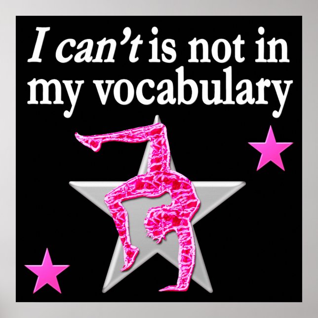 Póster DISEÑO inspirador DE GIMNASIA (Frente)