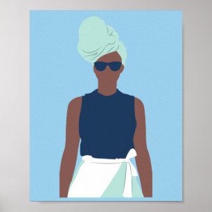 Póster Diseño lindo del tema del día de la mujer