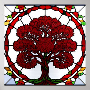 Póster Diseño majestuoso del árbol de la vida