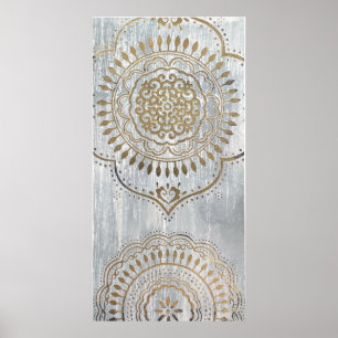 Póster Diseño Mandala Gold