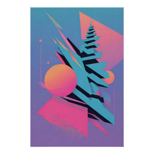 Póster Diseño Memphis de mediados del siglo - Ken Gage Ar