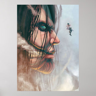 Póster Diseño Mikasa X Eren