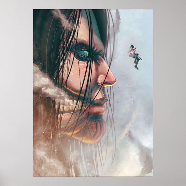 Póster Diseño Mikasa X Eren (Frente)