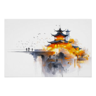 Póster Diseño Minimalista japonés