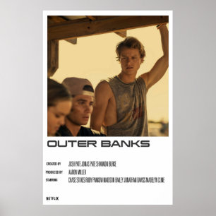 Póster Diseño mínimo de los bancos exteriores