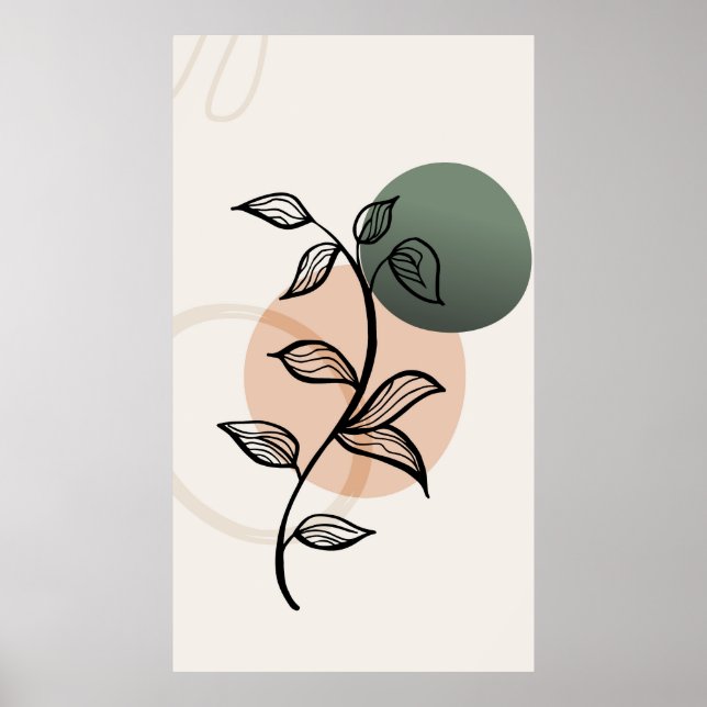 Póster diseño moderno  (Frente)