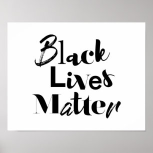 Póster Diseño moderno, audaz y diferente Las vidas negras
