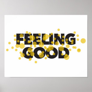 Póster Diseño moderno, lúdico y alegre de Feeling Good