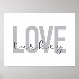 Póster Diseño moderno, simple, urbano, fresco Amar Turquí