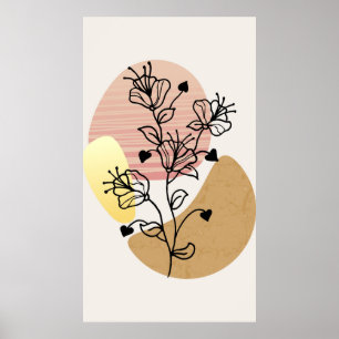Póster diseño moderno y trendy
