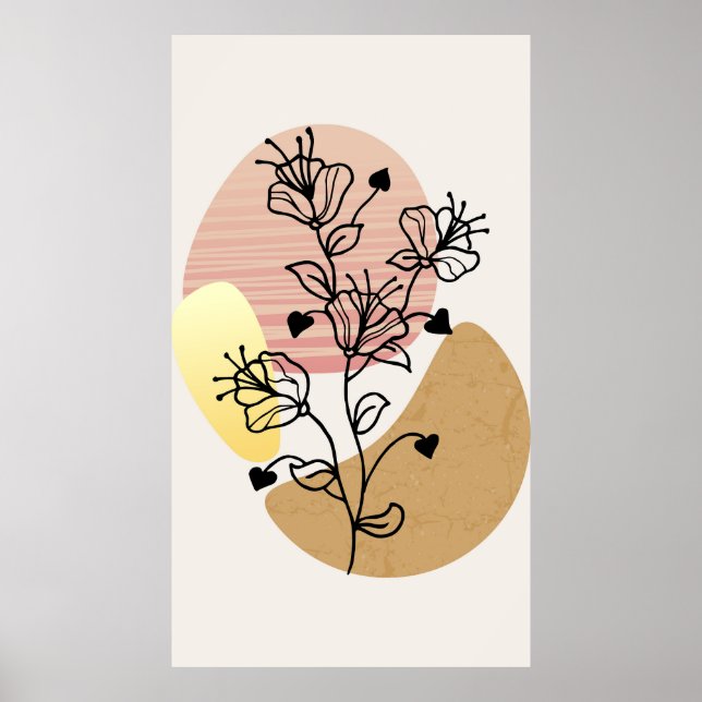 Póster diseño moderno y trendy (Frente)