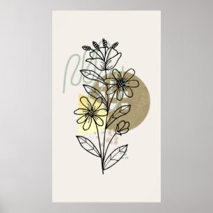 Póster diseño moderno y trendy