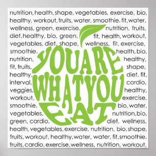 Póster Diseño motivacional de fitness