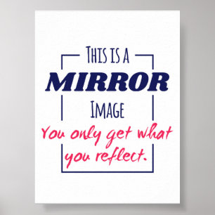 Póster Diseño Motivacional de Mentalidad de Reflexión en