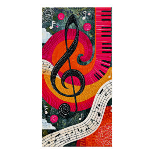 Póster Diseño Musical Abstracto