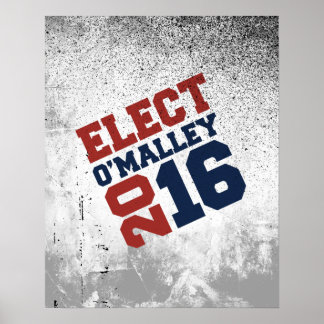 Póster Diseño Neon Elect O'Malley 2016